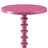 Purple Accent Table With Pedestal Base