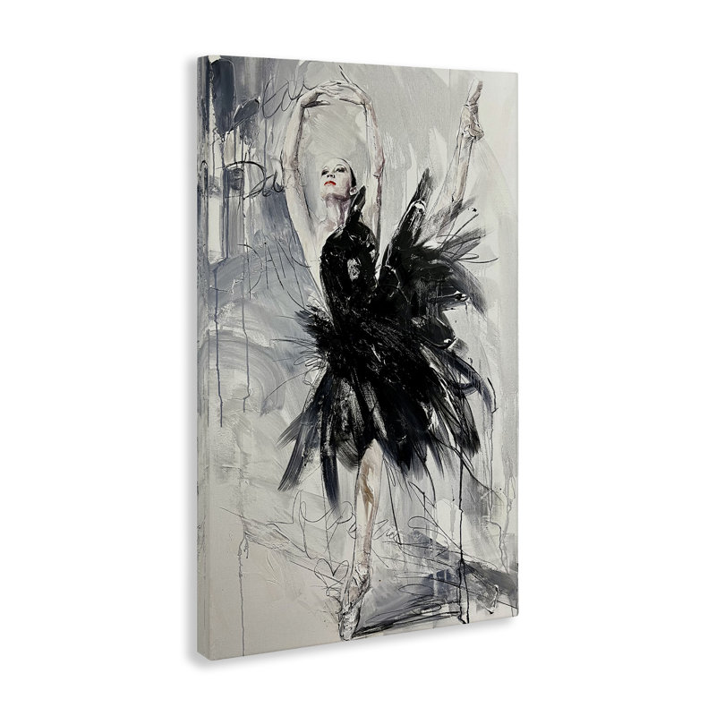 «Graceful Dancer», toile par Lucille Lee, H 30 po x l 20 po
