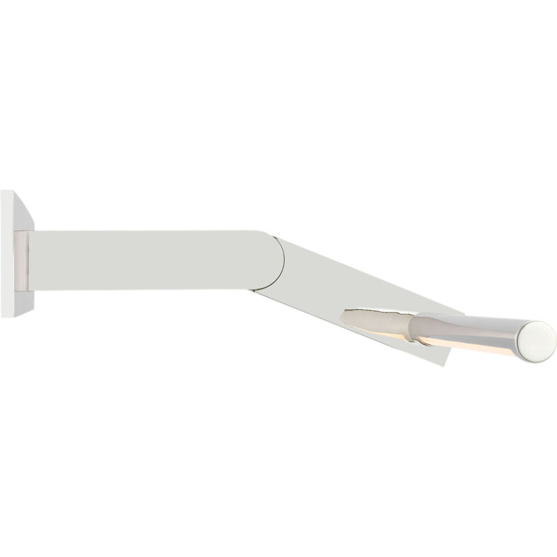 Axis Pivoting Library Light, 3" H x 31.5" W x 13.25" D, Polished Nickel