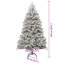 Artificial Christmas Tree Green and White PVC and Metal-1390573155