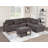 Fur-Like Corduroy Sectional Sofa Reversible Chaise Sofa W USB Storage Ottoman Upholstered Couch Pillows 3Pc Set Living Room-597787792