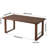 Mid‑Century Modern Rectangular Solid Wood Kitchen Table