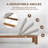 Riyadh Aluminum Reclining Chaise Lounge with Wood Grain Finish and Removable Cushion Set of 2