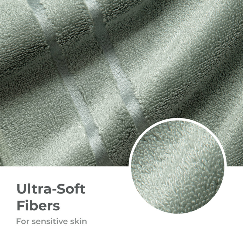 Cariloha - Essuie-mains très lisse - Viscose - 16 po x 24 po, Sarcelle