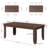 Farmhouse Dining Table for 6-8, Large Rustic Wood Rectangular Table for Kitchen, Living Room, Restaurant, No Chairs