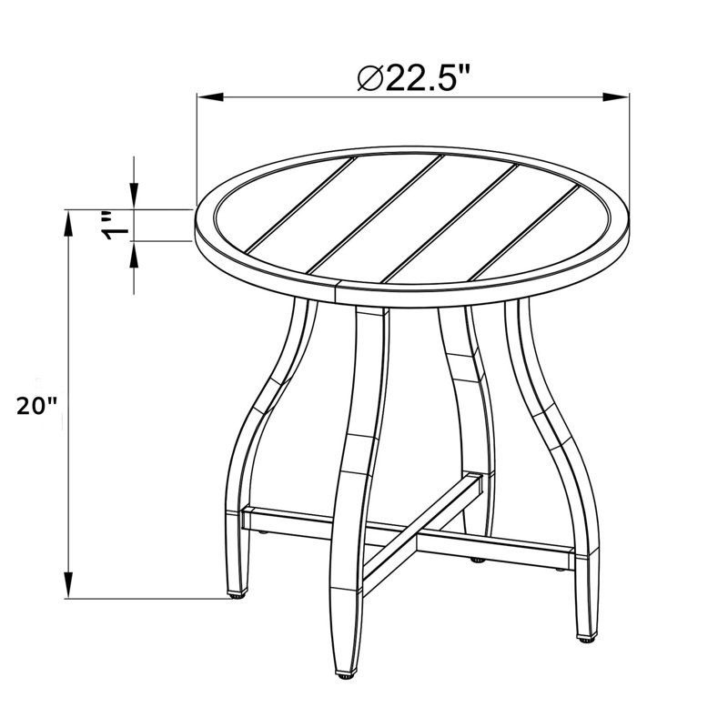 Ashley Childers X Surya Antibes End Table