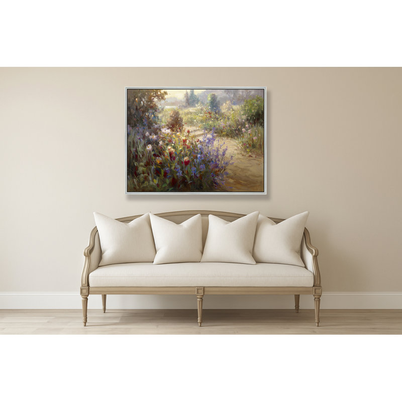 Whispers Of Wildflower Dawn Print, Silver, 50" H x 74" W