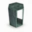 Table d'appoint en marbre de luxe, table de bout hexagonale de 16 cm de longueur, socle en pierre de diamant et table de chevet moderne pour le salon (40 cm x 32 cm)-1162783739