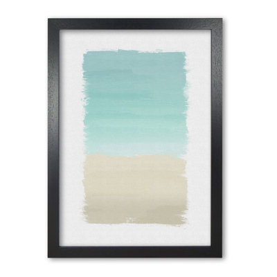 Turquoise Abstract 1 Piece Wall Art