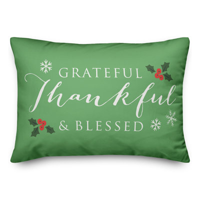  Coussin lombaire rectangulaire Grateful Thankful