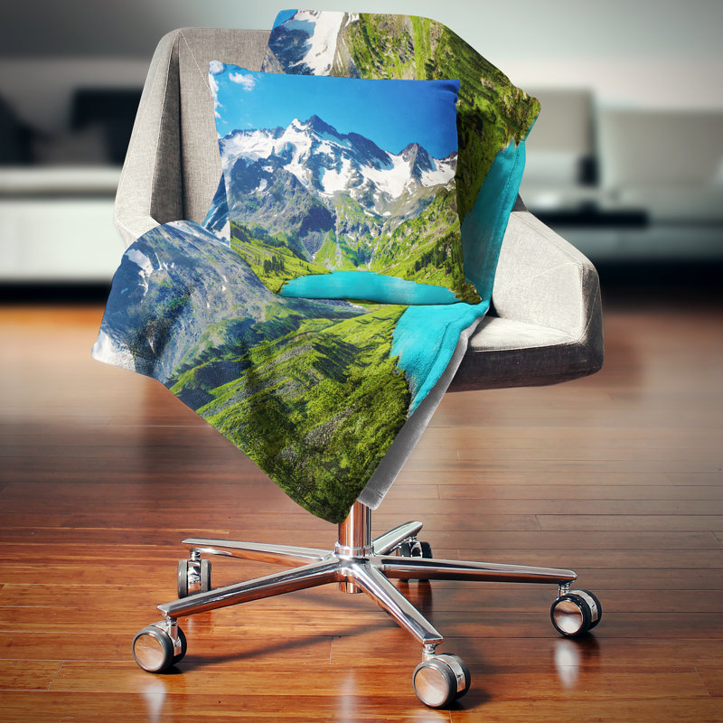 Coussin de lake mountain, 16 po x 1 po, Coussin décoratif