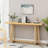 Console Table, Stylish Rectangular Entryway Table, Outdoor Console Table for Patio, Sturdy Construction Hall Table, Sofa Table for Hallway, Living Room, Bed Room and Patio-739296287