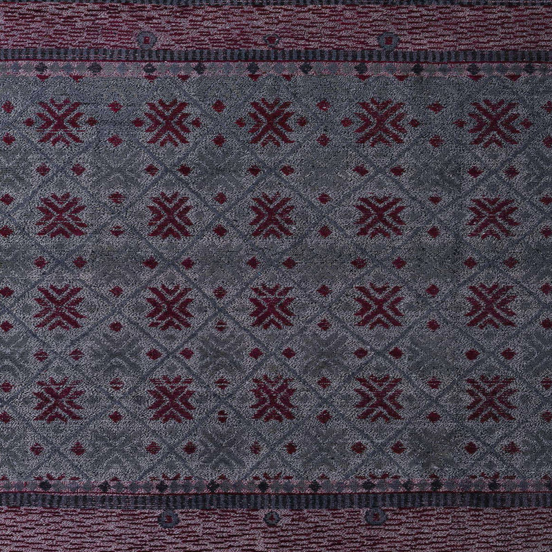 Tapis décoratif multicolore à motif abstrait, Carré 8 pi