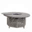Aluminum Propane Gas Firepit Table, Chat Height