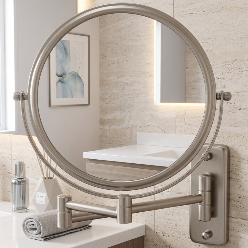 Steel Frame Round Mirror