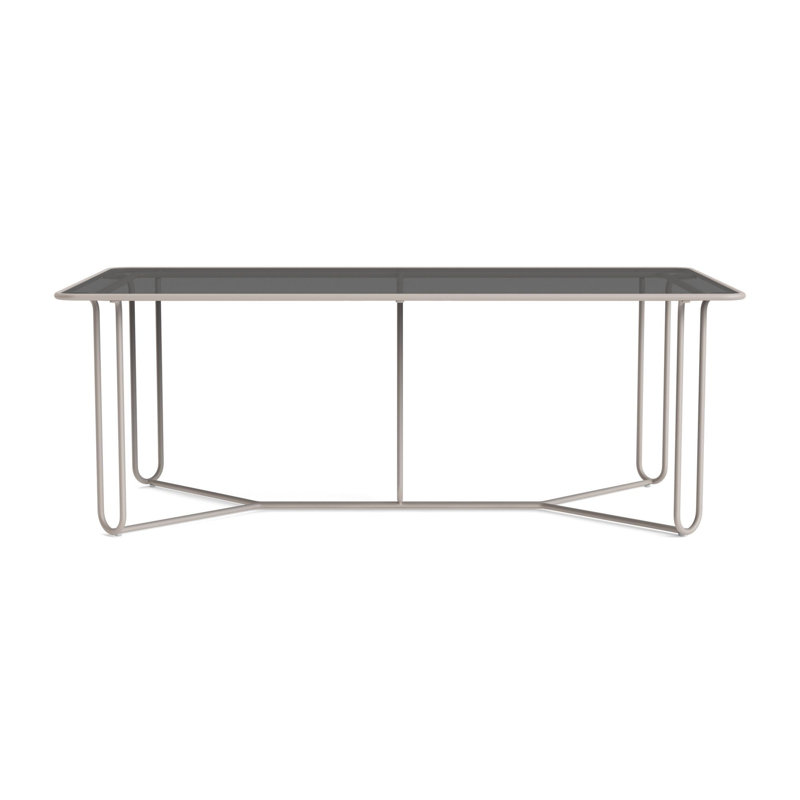 Walter Lamb Outdoor Dining Table, Dove Smooth
