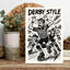 Derby Style Action Retro Vintage Wall Art Print by Natalie Bruns - Wrapped Canvas Print-136015416