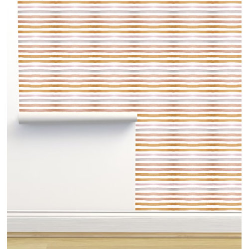 Red Barrel Studio® Peel & Stick Striped Roll | Wayfair