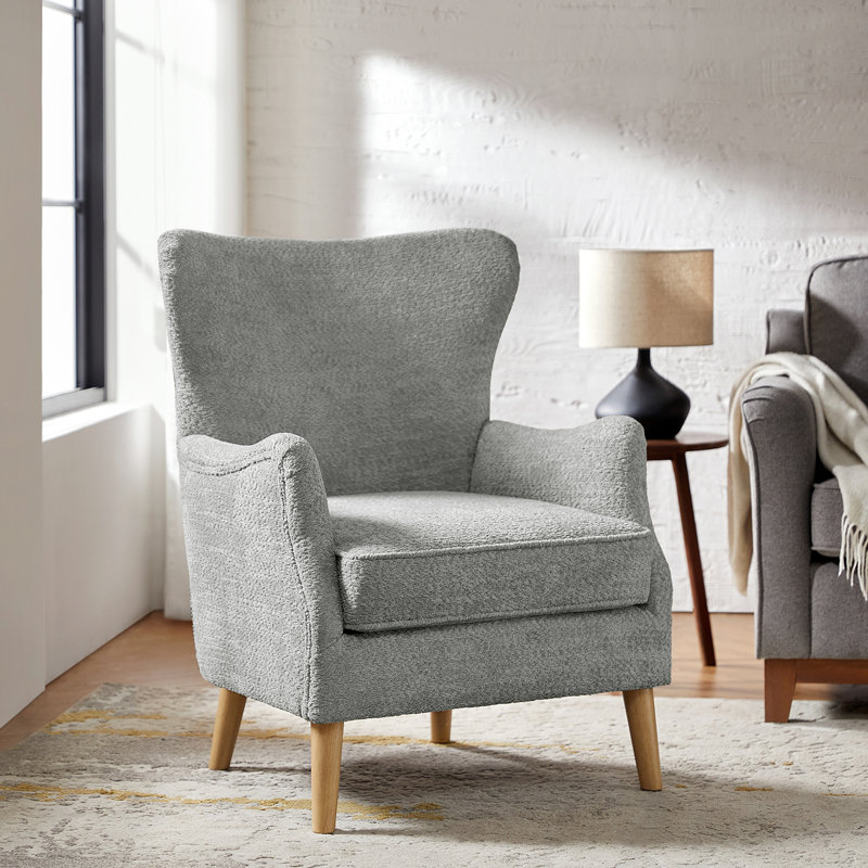 Upholstered Accent Chair, Grey