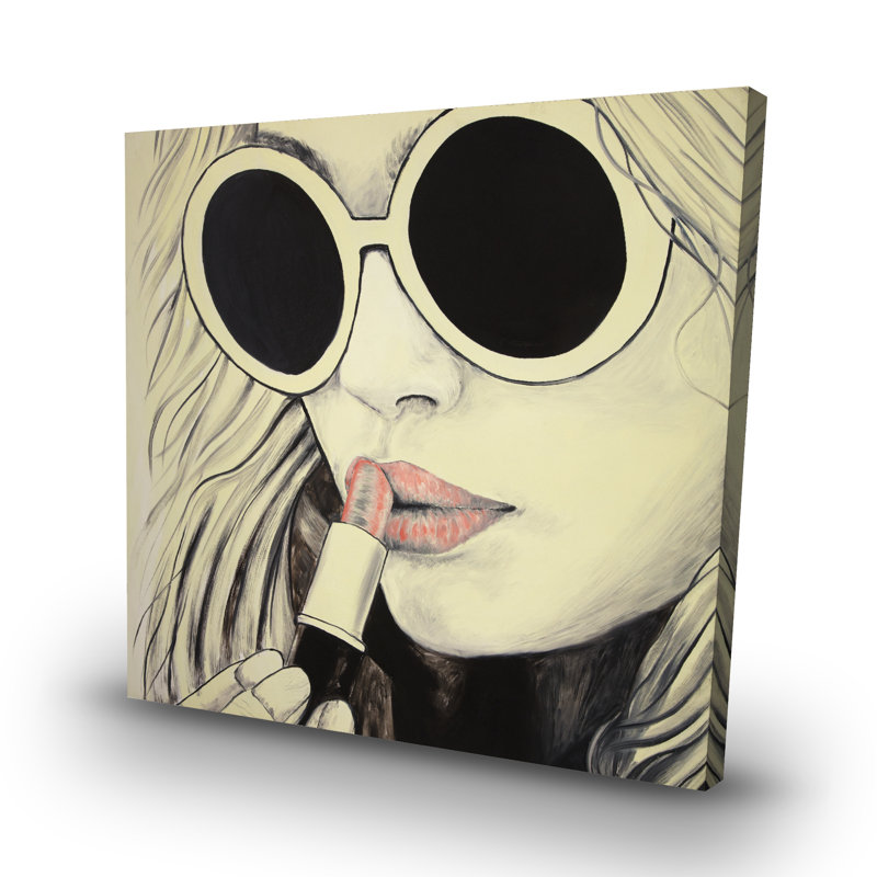 lips - 32"x32" art on canvas