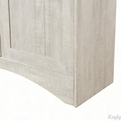 Armoire de rangement cintrée avec tablettes ajustables
