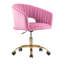 Chaise de travail en velours-1918363139