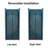34 To 35-3/8 In. W X 72 In. H Bi-Fold Semi-Frameless Shower Doors In Matte Black With Clear Glass