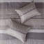 7 Piece Jacquard Comforter Set Grey/Taupe
