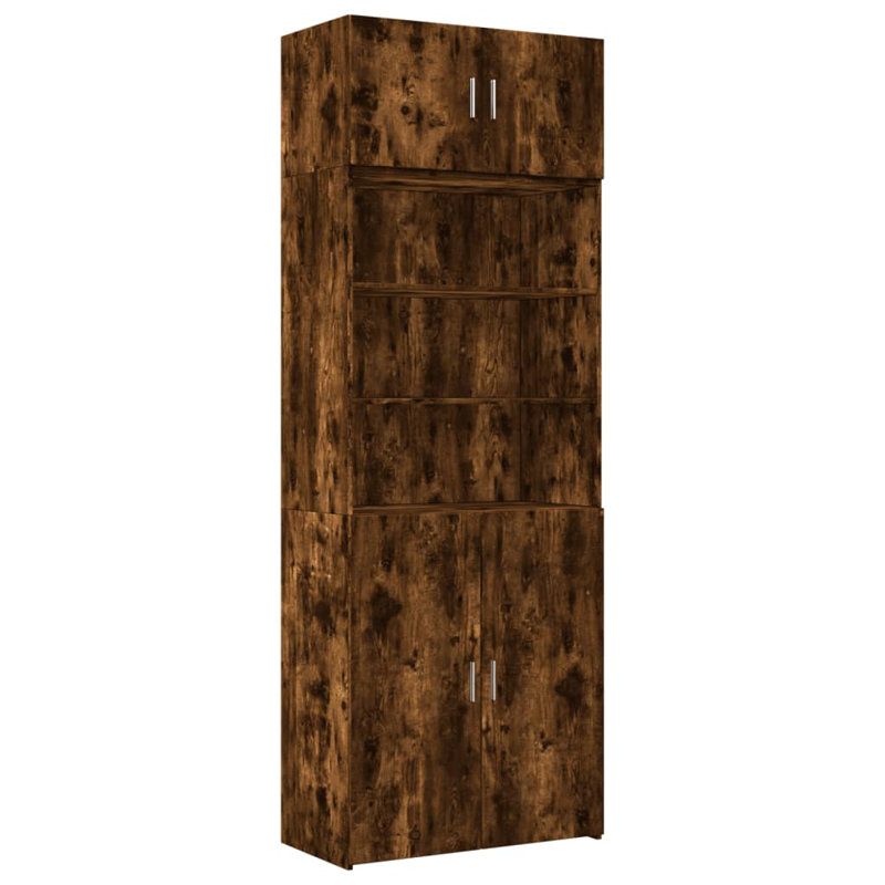 Anshu 225cm Kitchen Pantry, Smoked Oak