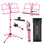 5 Core Music Stand Adjustable Desktop Book Stands Portable Sheet Holder All Metal Foldable Bookstand