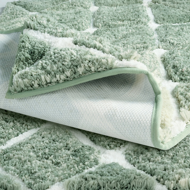 Spa Luxury Oversized Microfiber Bath Mat – 1 or 2 Pack 24” x 36”, Sage