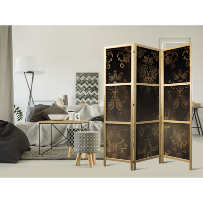 171cm H Solid Wood Folding Room Divider