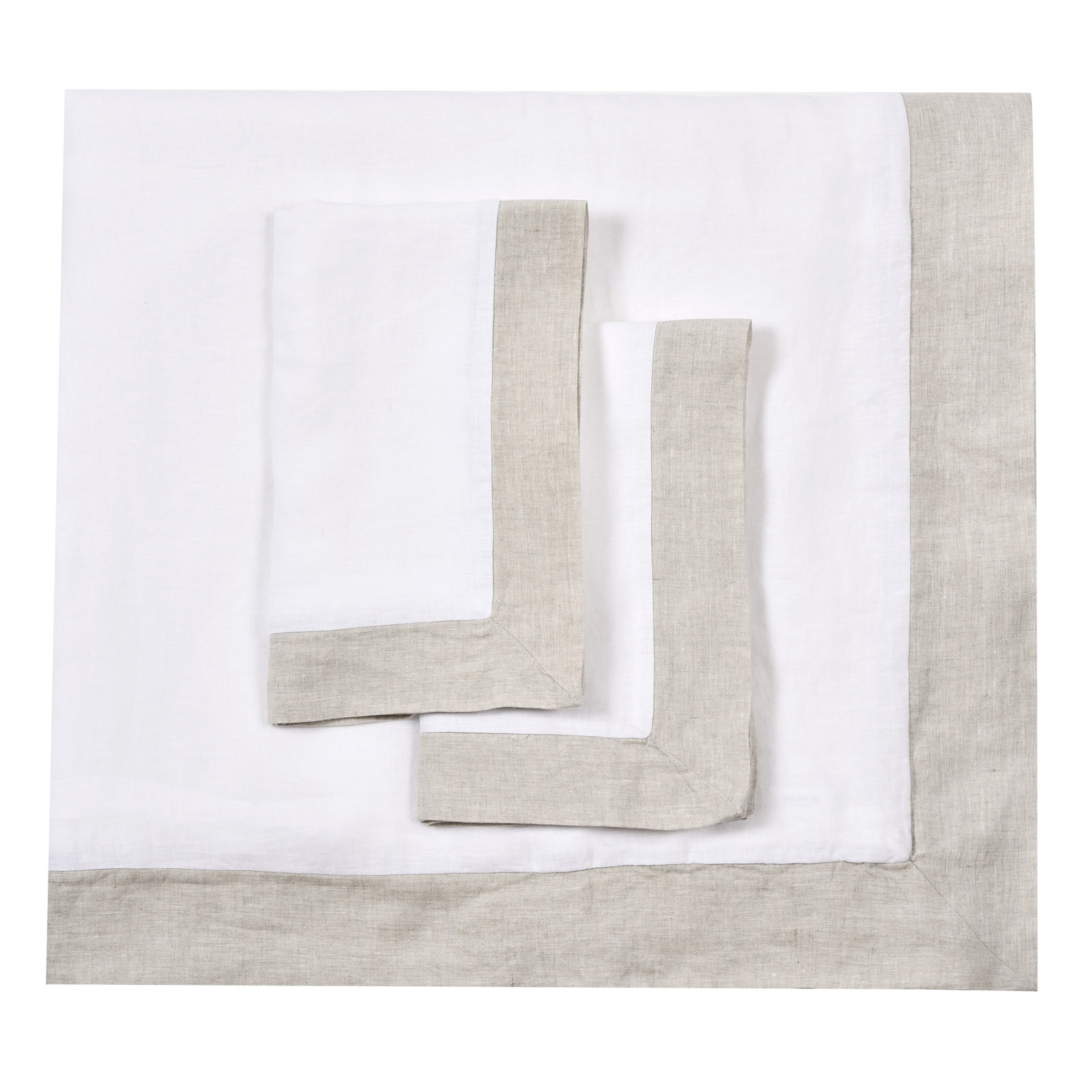 Benni 100% Linen Duvet Cover Set, Queen Duvet Cover + 2 Standard Shams, Natural