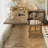 Light walnut L-Shaped Solid Wood desk-108961432
