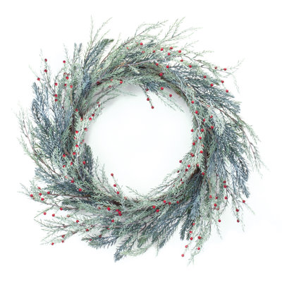 Couronne de baies de pin mélangées 24 po