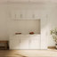 Armoire de rangement murale empilable, P 15,75 po x l 35,43 po x H 19,69 po