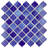 Hudson Tangier 12-3/8 " x 12-3/8 " Porcelain Mosaic Floor and Wall Tile-79467541