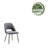 Vendrina Velvet Dining Chair with Steel Legs-1001429897