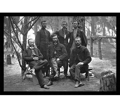« chirurgiens of the 3e division, 9e armée corps », reproduction de photo