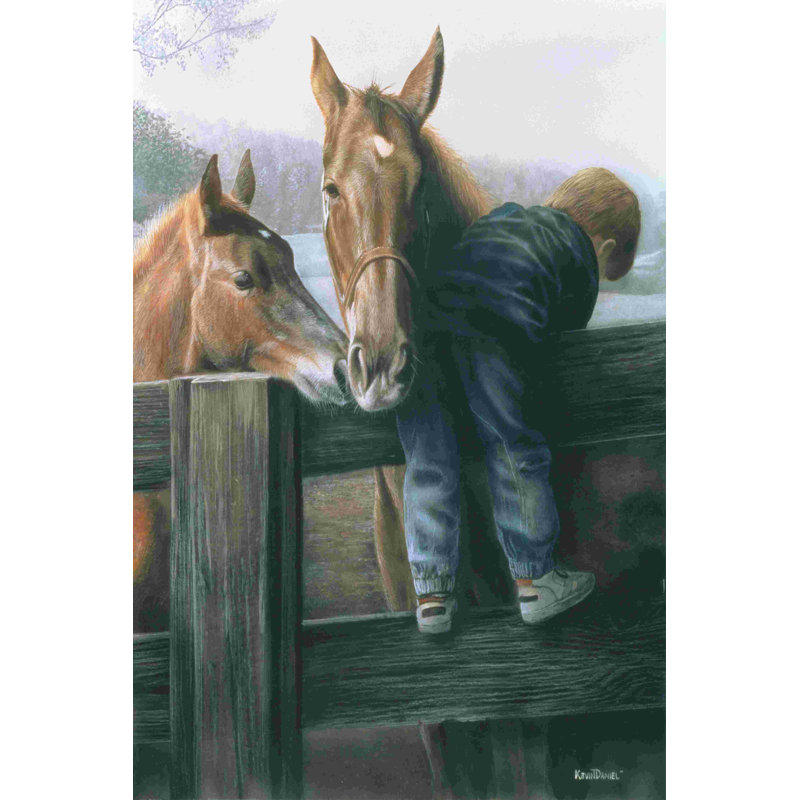 " Grandpas Farm " by Kevin Daniel Painting Print, 48" H x 32" W  
