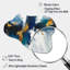 «Feeling Spirit» abstrait en bleu Nova et or - art mural asymétrique en forme de nuage abstrait-210157940