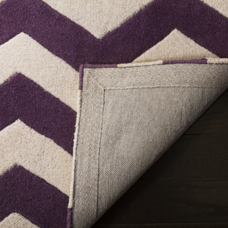 Highbury Chevron Wool Hand Woven Area Rug, Runner 69 x 213 cm
