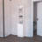 White Linen Cabinet With 1-Door