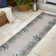 Schaal Coastal Cottage Palm Frond Border Blue/Cream Indoor/Outdoor Rug