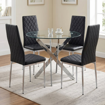 Ensemble de chaises parsons rembourrées Modern Diamond