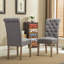 Chaise Parson rembourrée et capitonnée Charlotte-1786669758