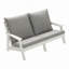 Causeuse d'extérieur avec coussin et jardin
