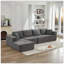 Canapé modulaire en forme de L avec méridienne à assise profonde Cloud Modular Cloud-254946710