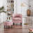 Torrence Upholstered Barrel Chair with Ottoman-921260271-921260268