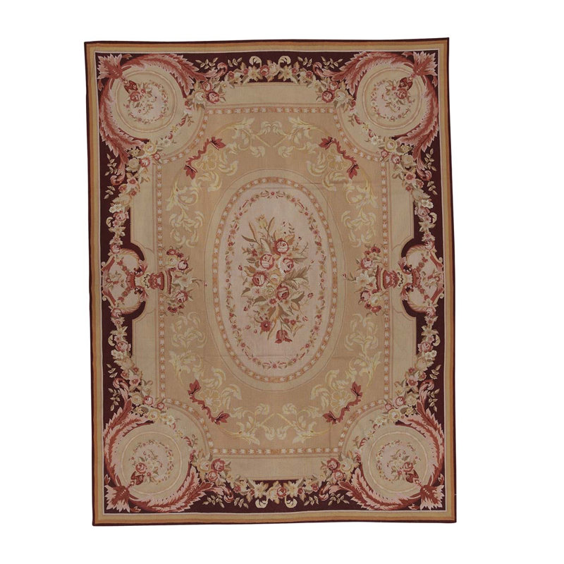 Handmade Wool Floral Area Rug